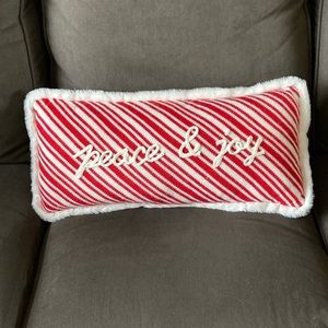 Knit Accent Pillow - Peace and Joy
